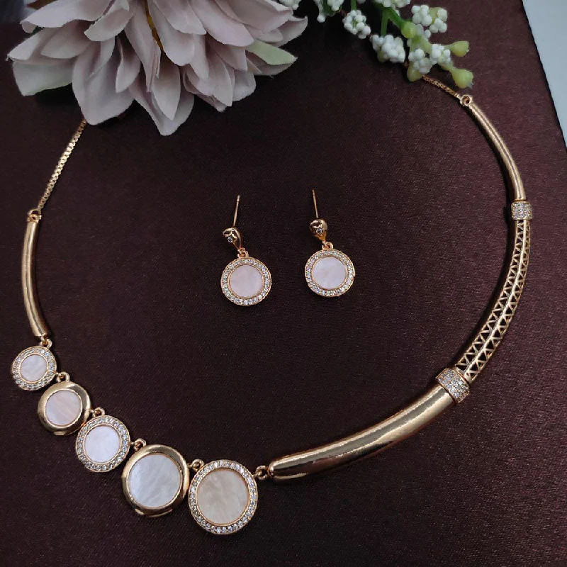 Unmissable Jewelry Sale – Shop Before It's Too Late Aamrapali Gold Plated Austrian Stone Necklace Set