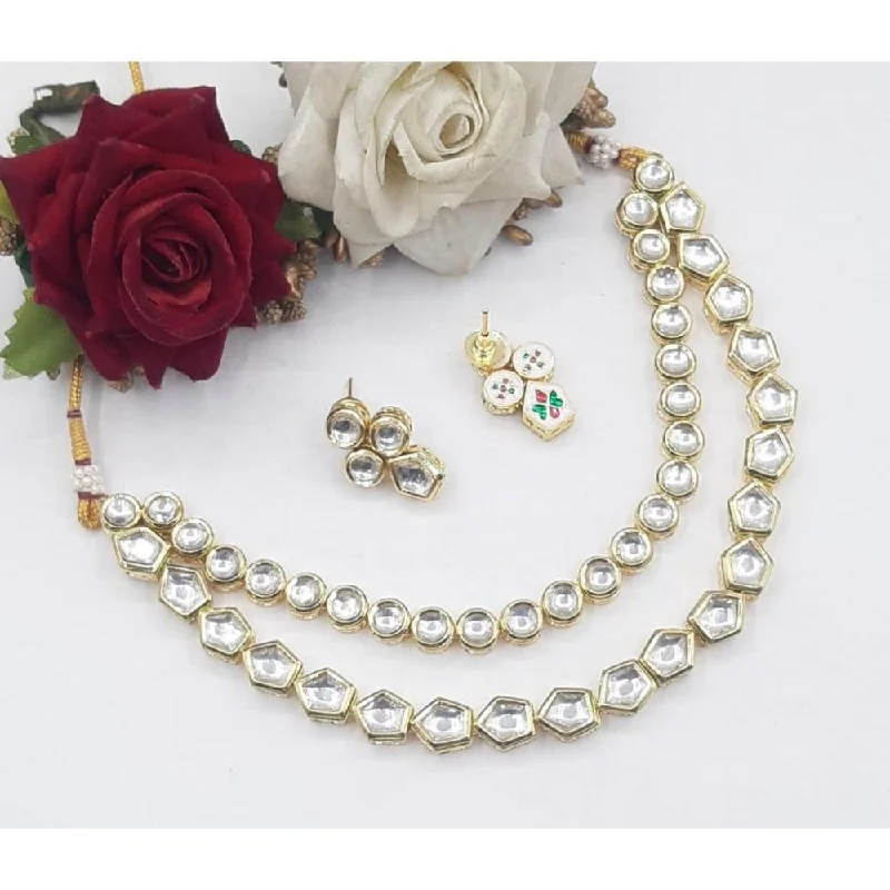 Don't Miss These Dazzling Jewelry Discounts Akruti Collection Gold Plated Kundan Stone Necklace Set