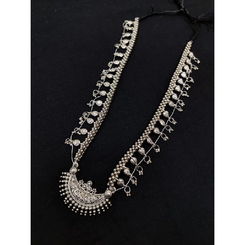 Affordable Luxury Jewelry For Every Occasion Akruti Collection Oxidised Plated Long Necklace Set