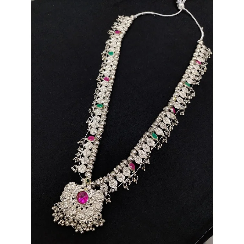 Seasonal Jewelry Deals – Elevate Your Style Akruti Collection Oxidised Plated Long Necklace Set