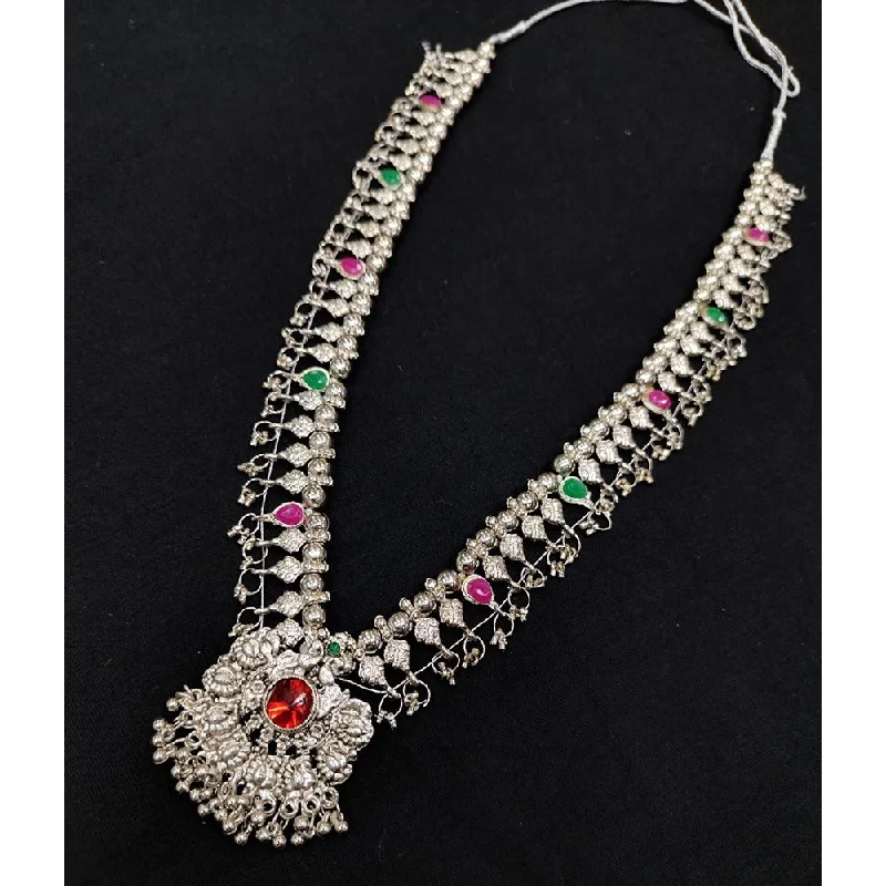 Flash Sale On Stunning Jewelry – Don't Miss Out Akruti Collection Oxidised Plated Long Necklace Set