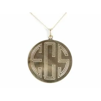 Dazzling Deals On Necklaces, Bracelets, And More Art Deco Monogram Disc Pendant