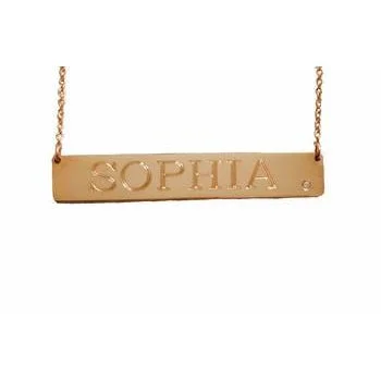 Upgrade Your Collection With Our Limited-Time Jewelry Sale Bar Nameplate Necklace