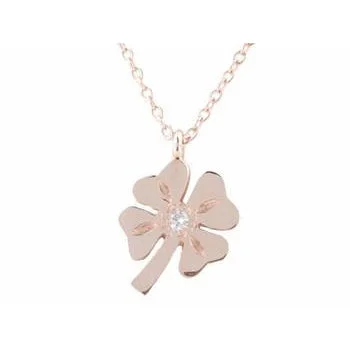 Modern Statement Jewelry For Bold Styling Four Leaf Clover and Diamond Necklace