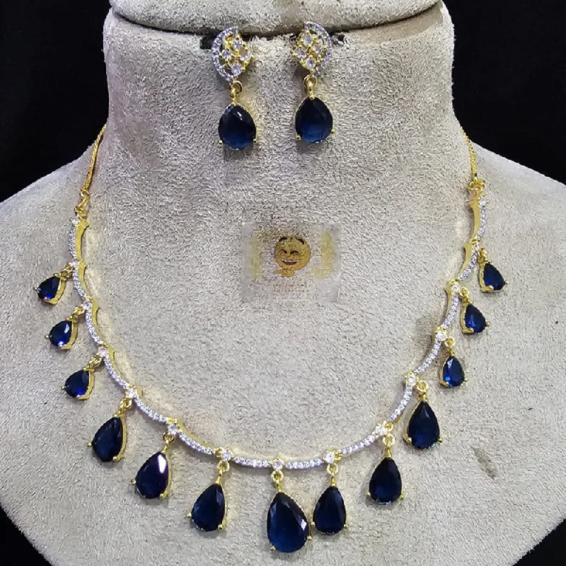 Shop Dazzling Jewelry At The Best Prices FS Collection Gold Plated Austrian Stone Necklace Set