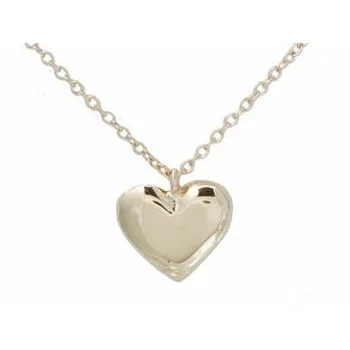 Dainty Floral Jewelry For Feminine Elegance Puff Heart Necklace