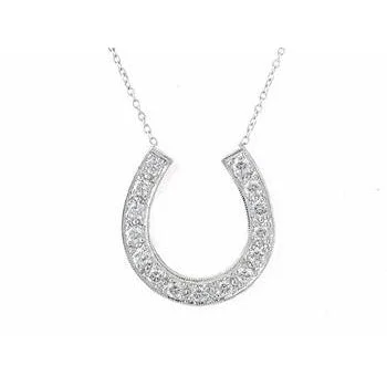 Trending Jewelry Now At Unbeatable Prices Large Diamond Horseshoe Necklace (as seen on "Sex and the City")