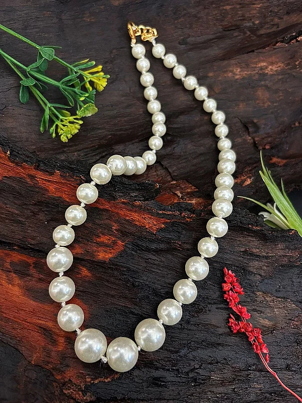 Holiday Jewelry Sale – Perfect Gifts At Great Prices Natural Royal Shell Pearl Mala with Graduation Necklace Set