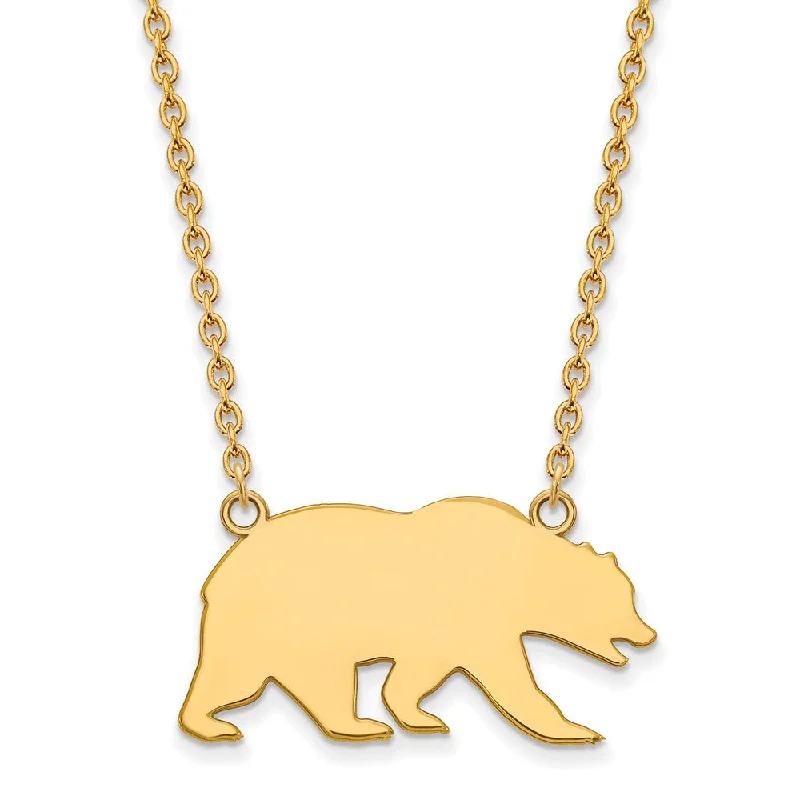 The Perfect Jewelry Piece At The Perfect Price 14k Gold Plated Silver U of Cal Berkeley Lg Pendant Necklace