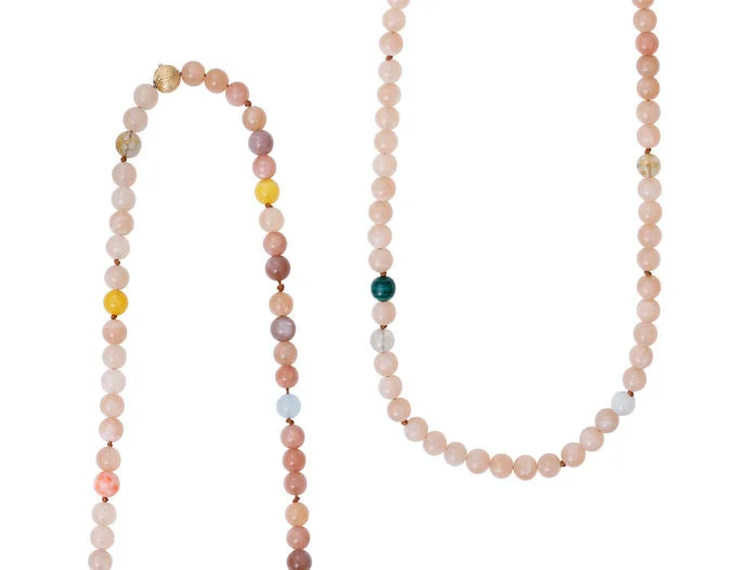 Jewelry Clearance – Final Chance To Save Big Bead collier Pearls, Blush 90 cm.