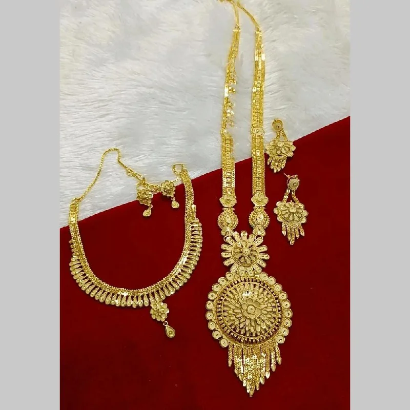 Buy More, Save More On Stunning Jewelry Designs Pari Art Jewellery Forming Double Necklace Set