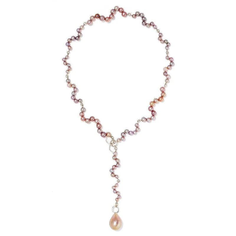 Modern Jewelry At Exclusive Discounts – Shop Today Multi Function Silver Necklace w. Pearls