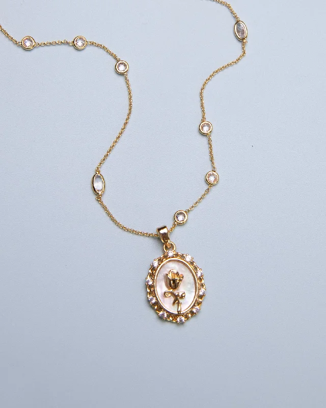 Elegant Jewelry At Unbeatable Prices – Shop Today Precious Rose Rain Drop Necklace