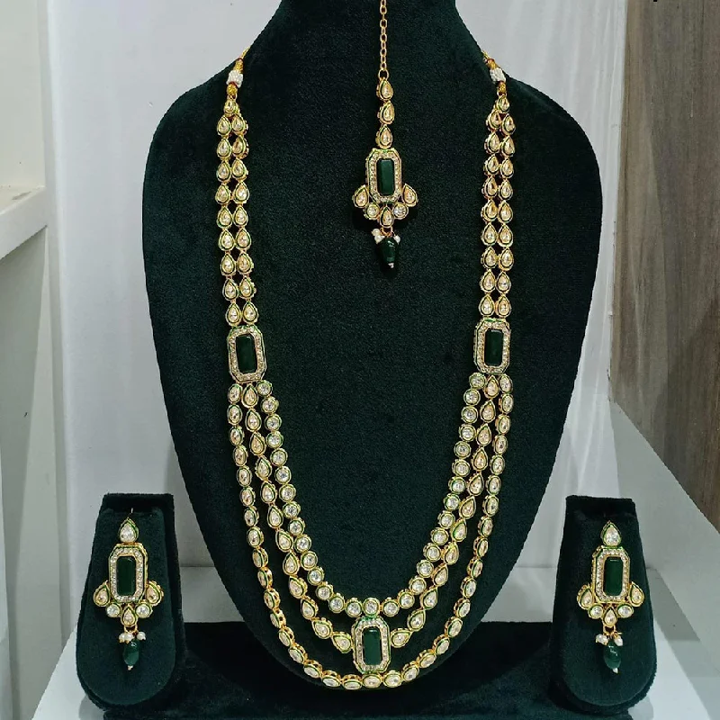 Luxury Meets Affordability – Jewelry Sale Now Live Rani Sati Jewels Gold Plated Austrian Stone Long Necklace Set