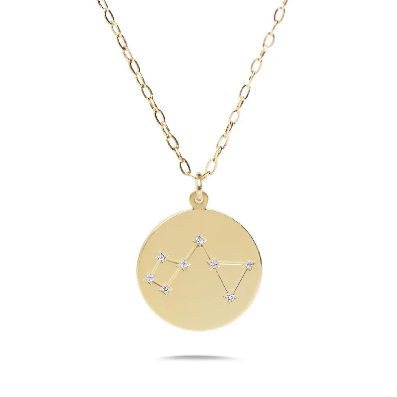 Clearance Sale On High-End Jewelry Collections SAGITTARIUS - 14k Shiny Gold Plated with CZ Stones Zodiac Sign Necklace