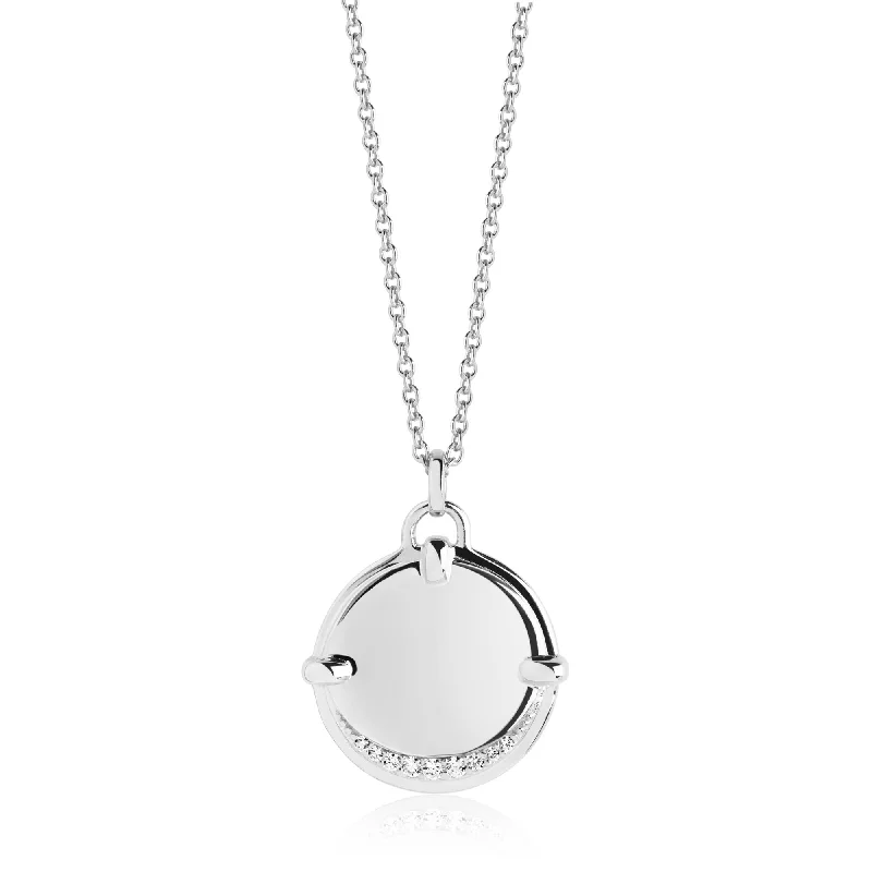 Your Dream Jewelry At Dream Prices – Shop Now Portofino Silver Necklace w. White Zirconias