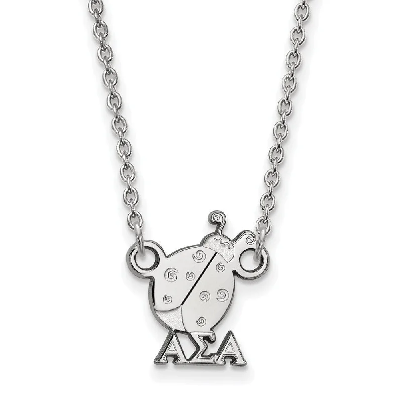 Flash Sale On Stunning Jewelry – Don't Miss Out Sterling Silver Alpha Sigma Alpha XS (Tiny) Necklace