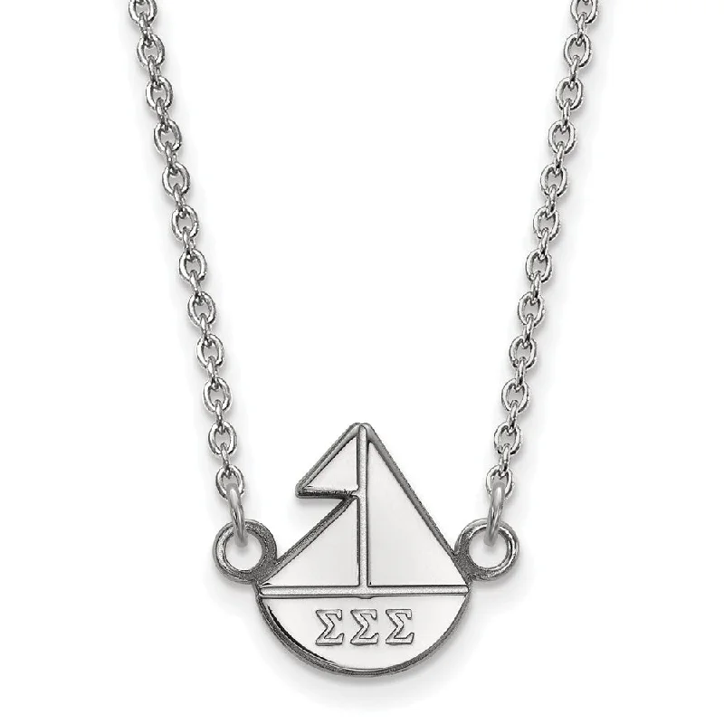 Exclusive Jewelry Sale – Shine For Less Sterling Silver Sigma Sigma Sigma XS (Tiny) Necklace