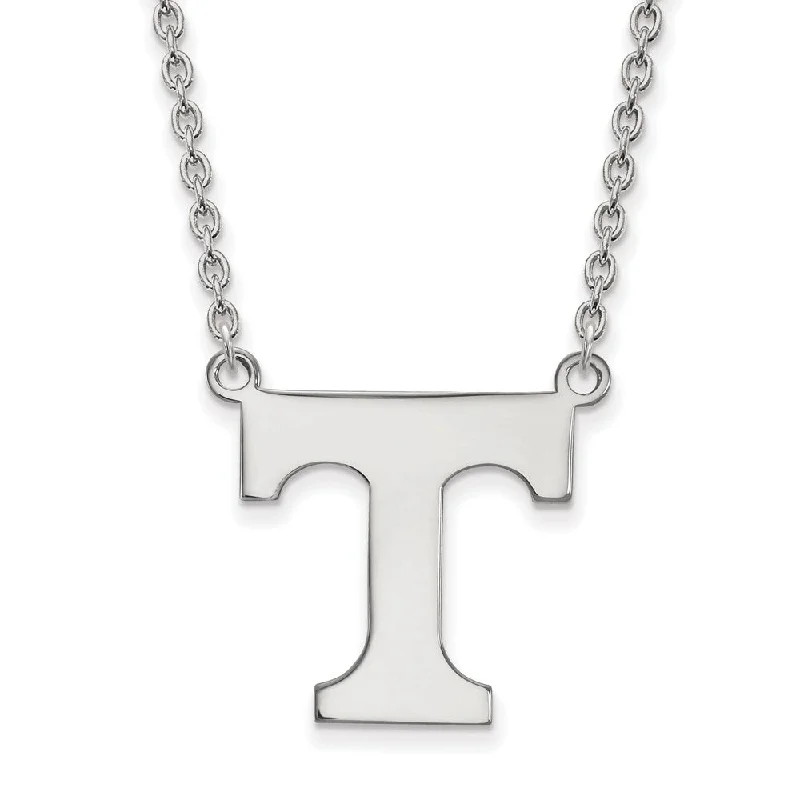 Unique Jewelry For Less – Shop The Sale Now Sterling Silver U of Tennessee Large Initial T Pendant Necklace