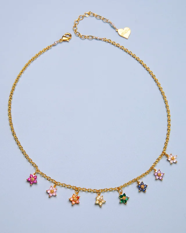 Sparkle For Less – Shop Jewelry Deals Now Twinkle Flower Charm Necklace