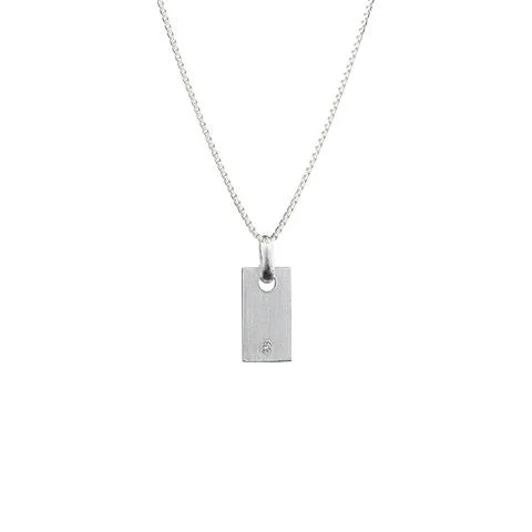 Elegant Necklaces And Bracelets At Limited-Time Offers Mini Signet Silver Necklace