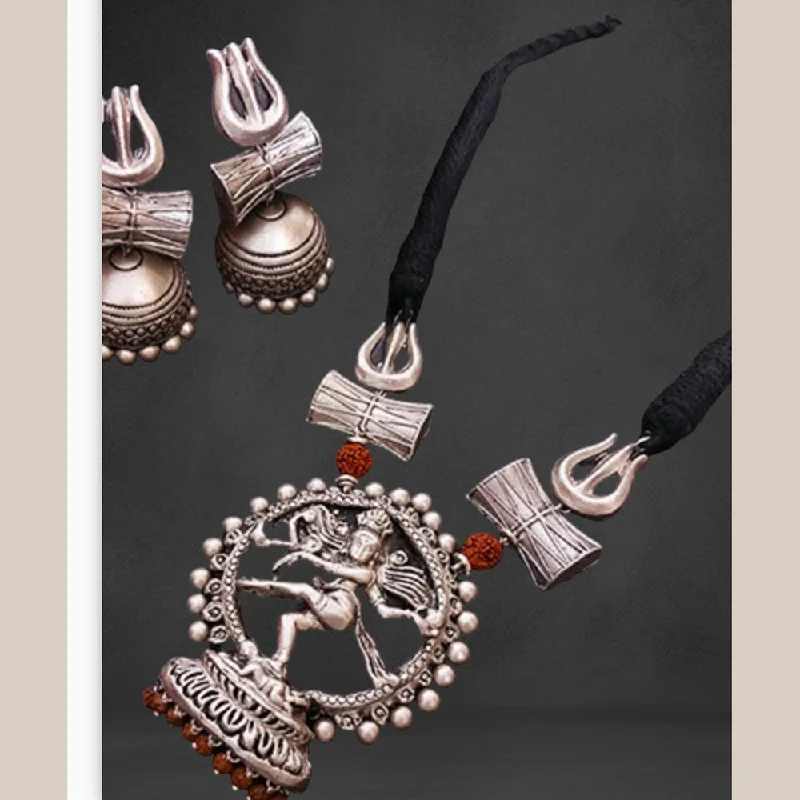 Shop Modern Jewelry Collections With Exclusive Discounts VF Collection Silver Plated Terracotta Nataraja Necklace Set