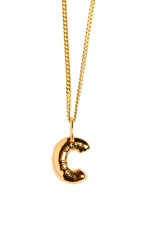 Elegant Designs, Unbeatable Discounts – Shop Jewelry Now Letter C Gold Plated Necklace