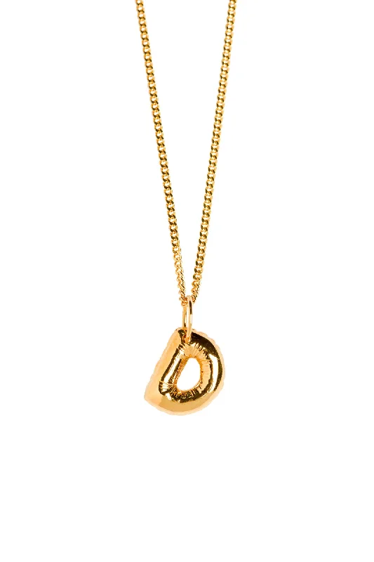 Affordable Luxury Jewelry For Every Occasion Letter D Gold Plated Necklace