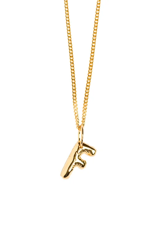 Sparkle For Less – Shop Our Limited-Time Jewelry Deals Letter F Gold Plated Necklace