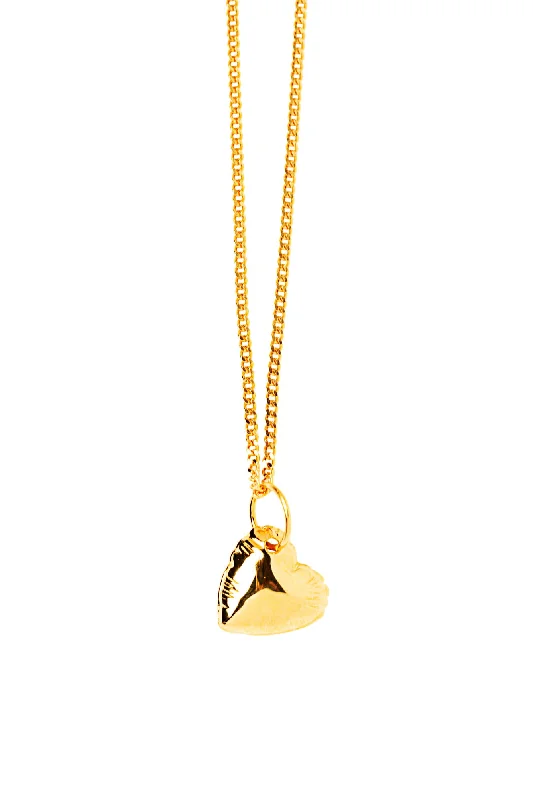 Limited-Stock Jewelry Clearance – Grab Your Favorites Now Letter Heart Gold Plated Necklace