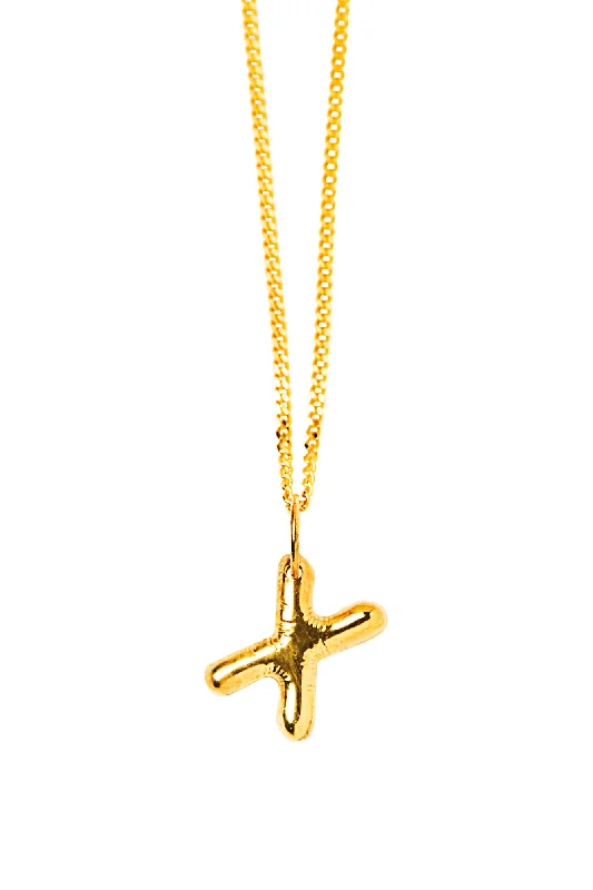 Best-Selling Jewelry Now Available At Special Deals Letter X Gold Plated Necklace