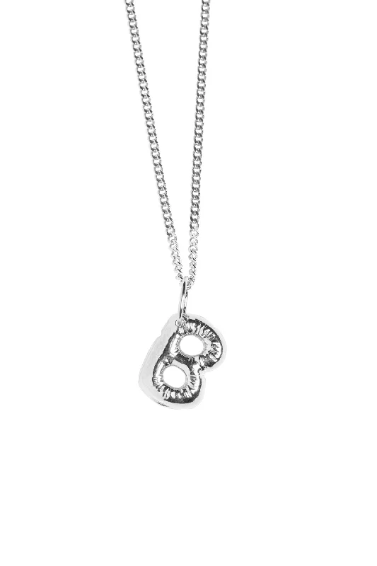 Timeless Elegance, Temporary Discounts – Act Fast Letter B Silver Necklace