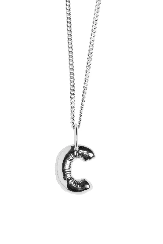 Exclusive Gemstone Jewelry At Special Prices Letter C Silver Necklace