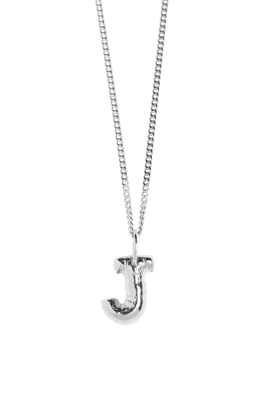 Bestselling Jewelry At Special Promotional Rates Letter J Silver Necklace