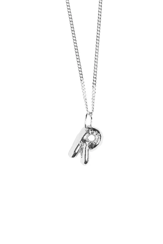 Flash Sale On Elegant Jewelry – Don't Miss Out Letter R Silver Necklace