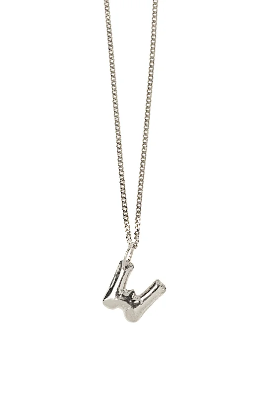 Limited-Time Offer On Premium Jewelry Collections Letter W Silver Necklace