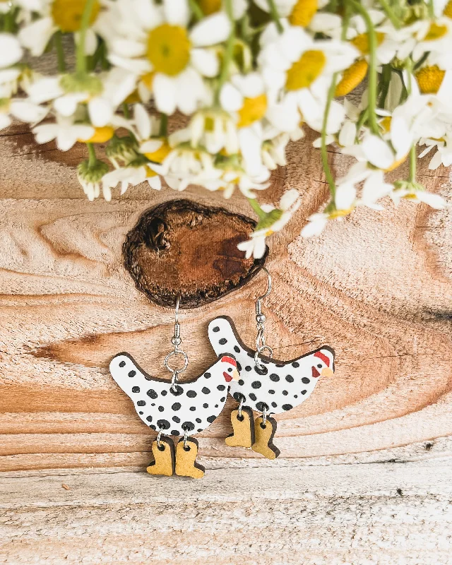 Luxury Jewelry Sale – Elegant Styles At Unbeatable Prices Adorable Wood Chicken Earrings