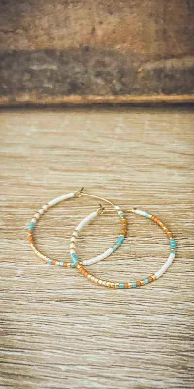 Limited-Time Jewelry Sale – Don't Miss Out On Dazzling Discounts Beautiful Dainty Beaded Hoop Earrings