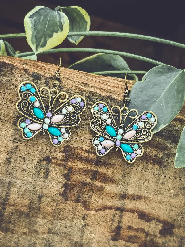 Stunning Jewelry At Even More Stunning Prices Beautiful Vintage Inspired Butterfly Earrings