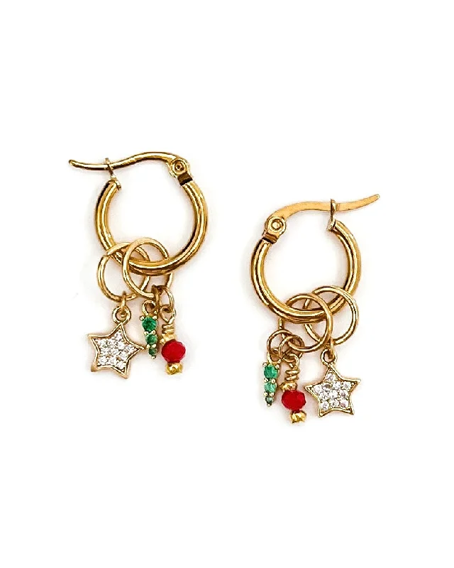 Best Jewelry Deals – Premium Quality At Exclusive Discounts Candi Holiday Charm Hoop Earrings