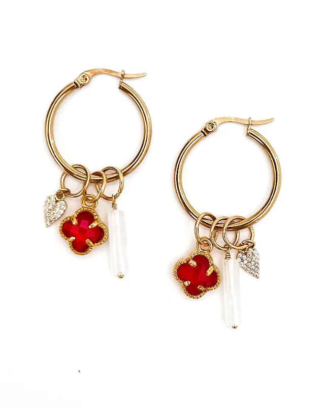 Affordable Luxury Jewelry – Style At A Great Price Cherub Holiday Charm Hoop Earrings