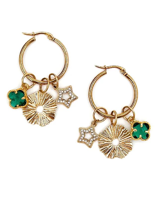 Seasonal Jewelry Clearance – Best Styles At The Lowest Prices Comet Holiday Charm Hoop Earrings