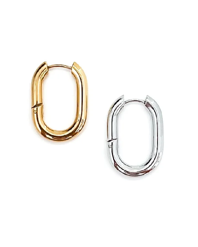 Best-Selling Jewelry Styles Now At Exclusive Discounts Eira Oval Hoop Earrings || Choose Color