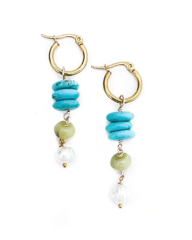 Buy More, Save More On Stunning Jewelry Pieces Cordelia Beaded Charm Hoop Earrings