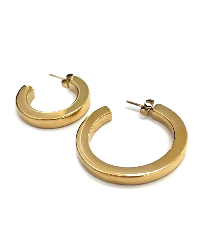 Your Dream Jewelry At Dream Prices – Shop Now Eilish Everyday Gold Hoops || Choose Size