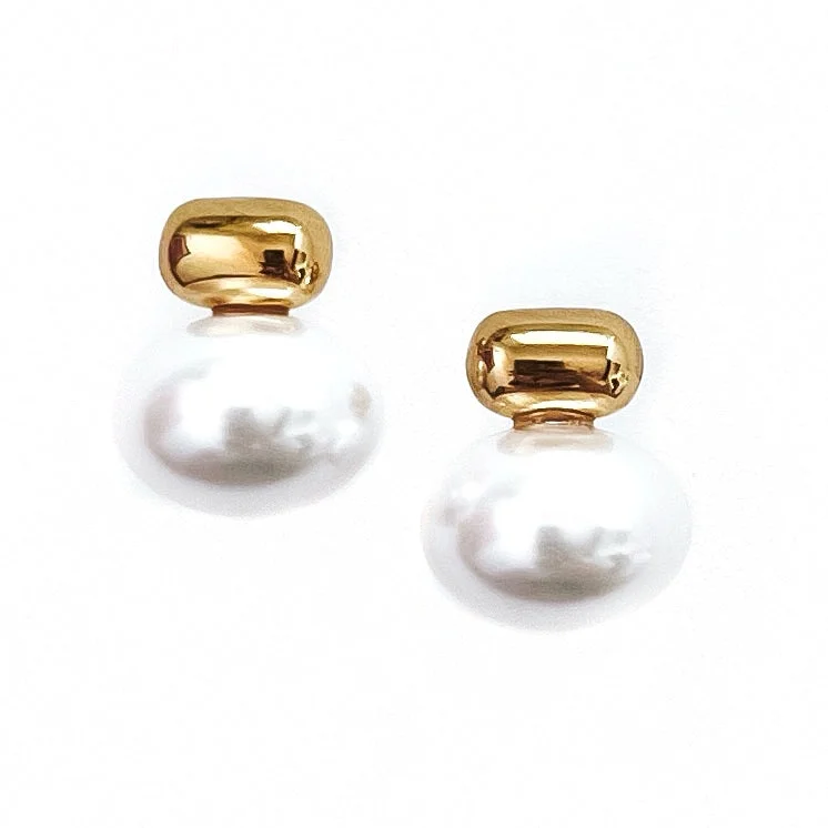 Best Jewelry Sale Prices – Limited-Time Offer Emina Gold Pearl Stud Drop Earrings