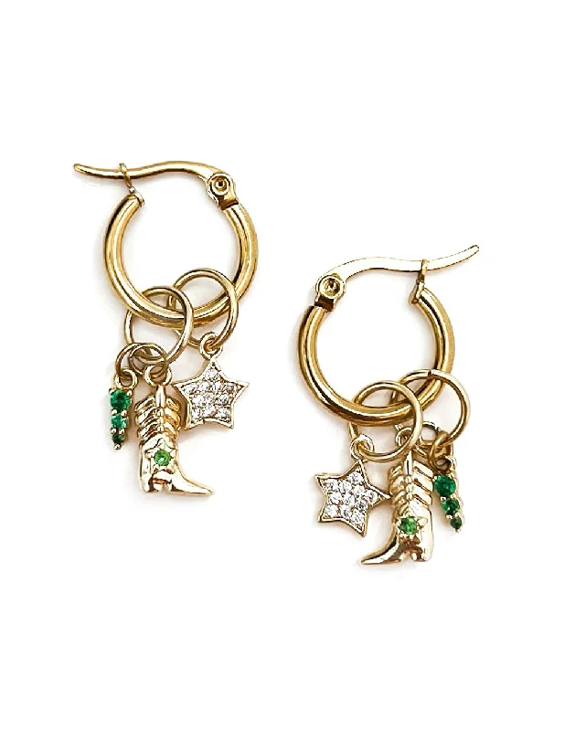 Final Call For Exquisite Jewelry At Reduced Rates Ernest Charm Hoop Earrings