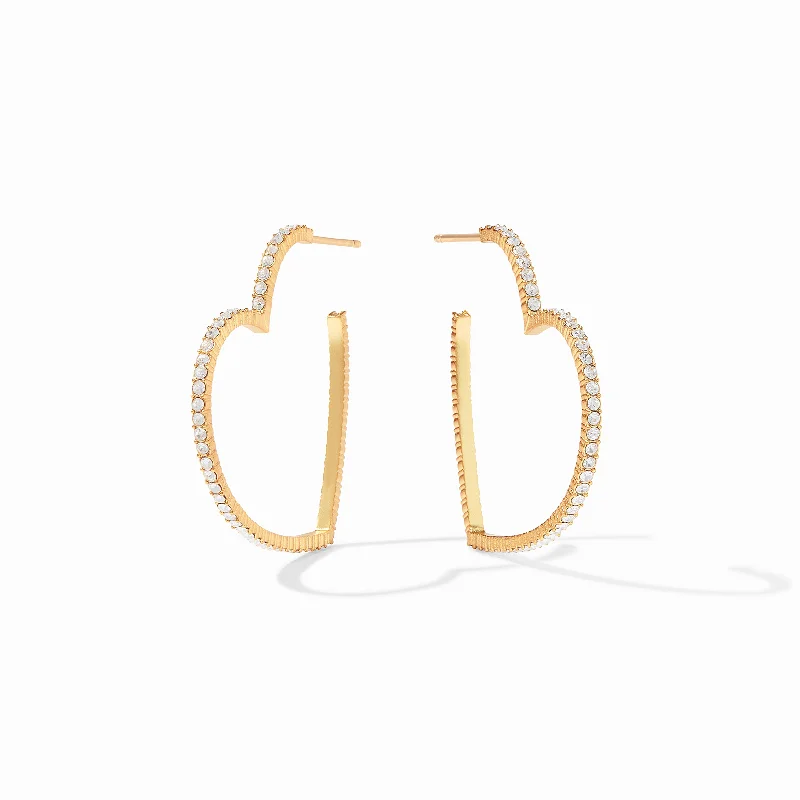 Jewelry Clearance Event – Last Chance For Stunning Deals Esme Heart Pavé Hoop