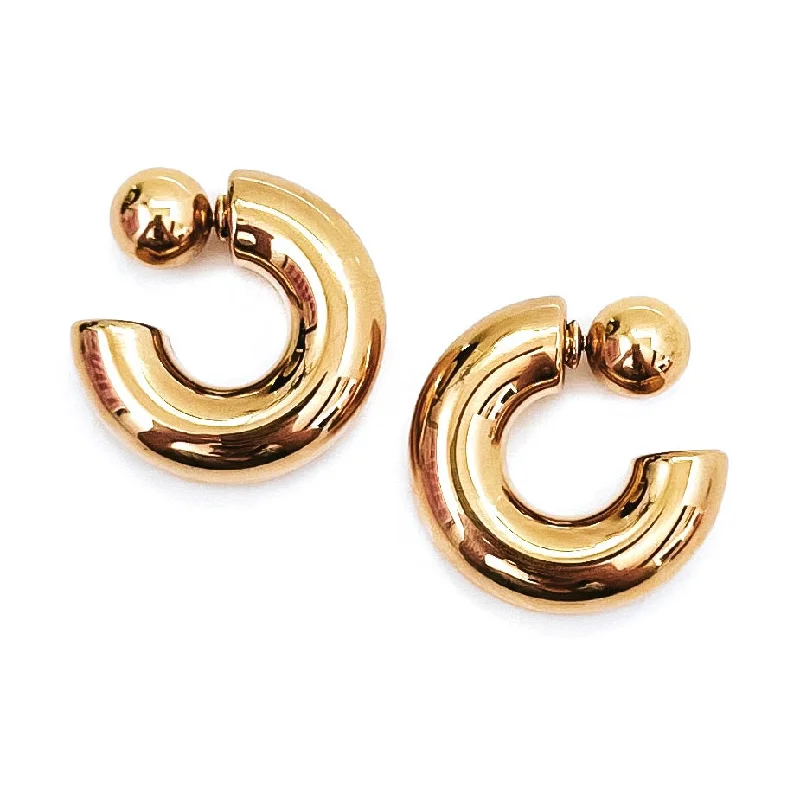 Get The Jewelry You Love At A Price You Love Everson Gold Reverse Hoop Earrings