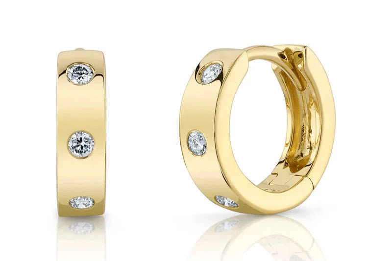 Best Jewelry Deals – Premium Quality At Exclusive Discounts Shy Creation 5 Burnished Diamond Huggie Earrings